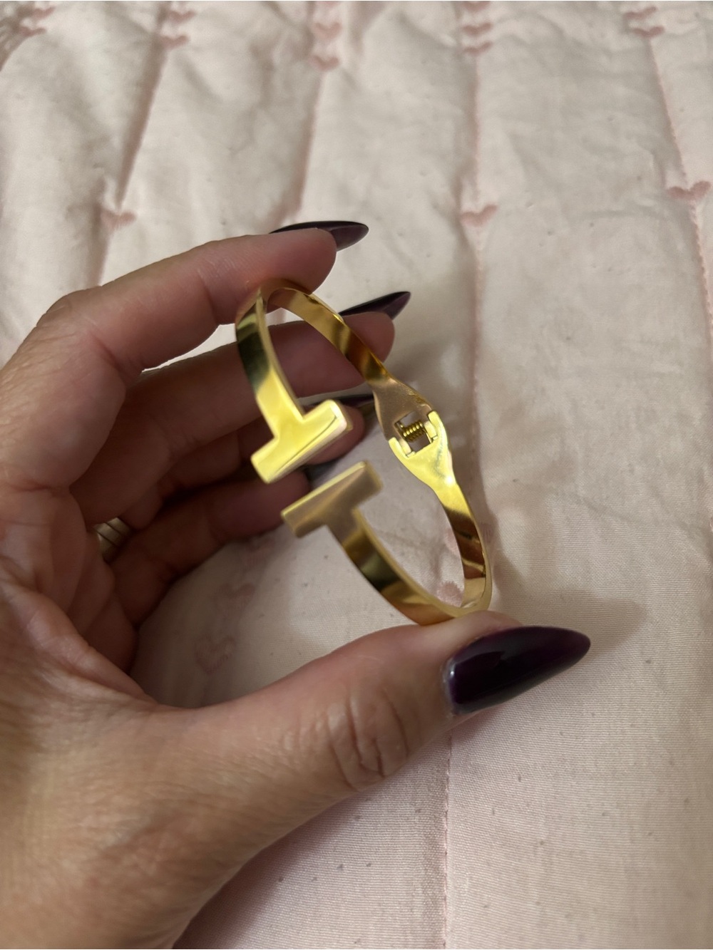 18k gold plated bangle